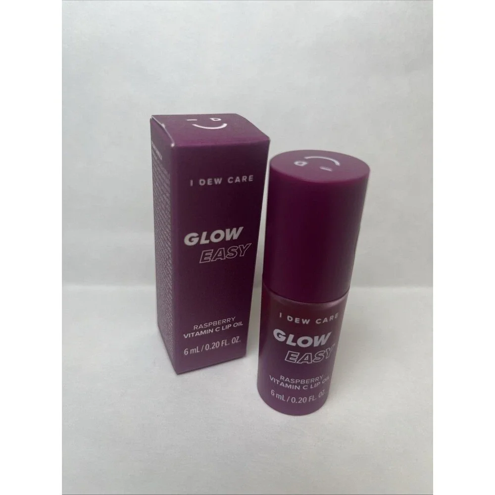 I Dew Care Glow Easy Raspberry Vitamin C Lip Oil Tinted Gloss NIB